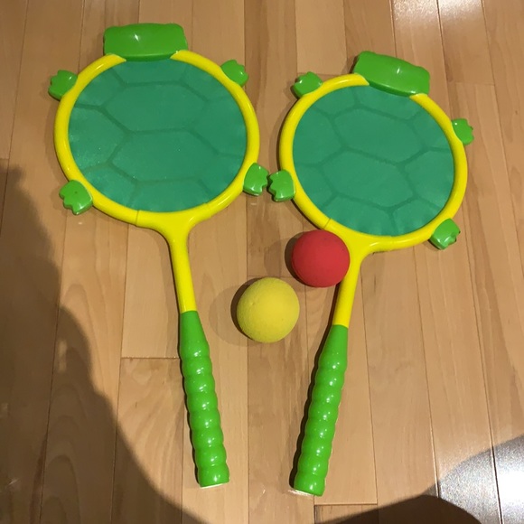 🔥4for$20🔥 Tootle Turtle Racquet & Ball Set - Melissa & Doug - Picture 5 of 16